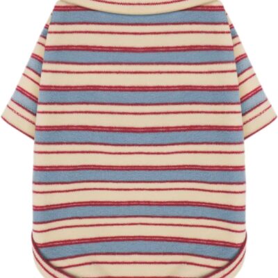 Stylish Striped Block Dog Shirt, Comfortable, Breathable, and Wrinkle-Resistant. Perfect Apparel for Small, Medium, & Large Dogs, a Must-Have for Pet Lovers XS