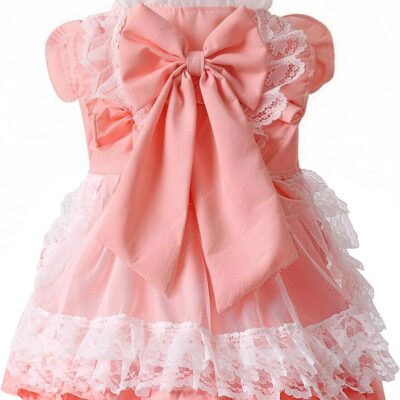 Valentine's Day Cats and Dogs Pet Dresses Spring Summer Pets Clothes Small Puppy Tutu Outfits Pink Medium