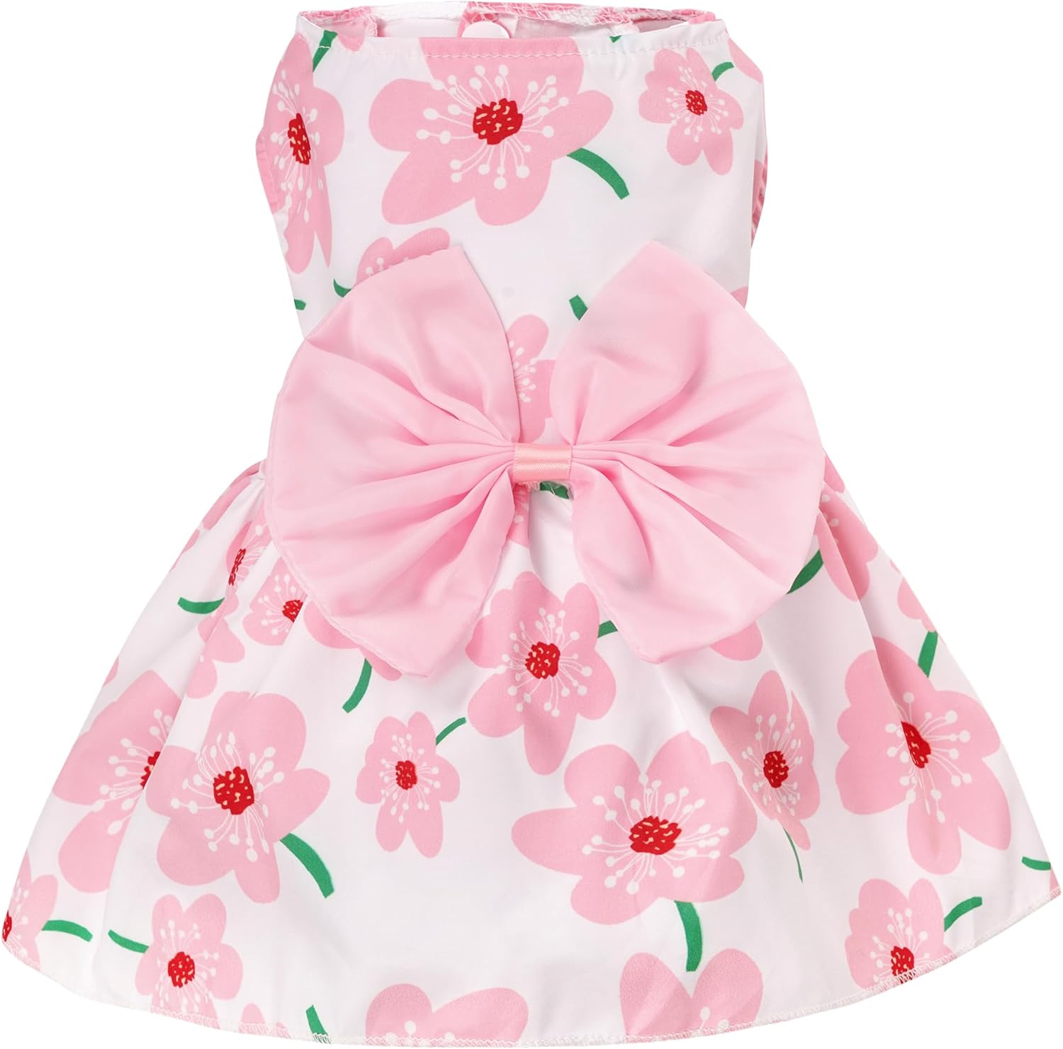 Floral Dog Dress Cute Dog Skirt Pet Dress Summer Pet Clothes for Puppy Small Cats,S - Image 2
